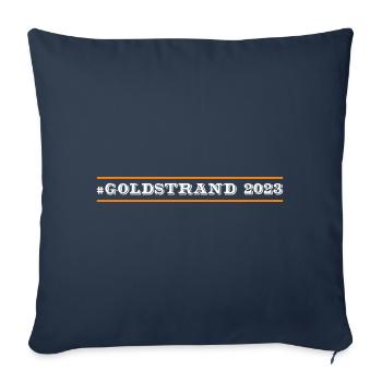 Sables d’or 2023 (Garantie du prix le plus bas) - Housse de coussin décorative 45 x 45 cm - bleu marine - Devant