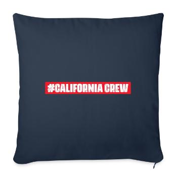 Équipage californien - Housse de coussin décorative 45 x 45 cm - bleu marine - Devant
