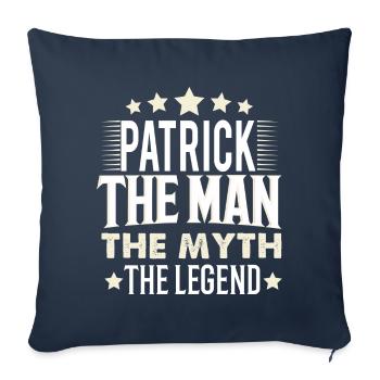 Patrick - Sofa pillowcase 17,3'' x 17,3'' (45 x 45 cm) - navy - Front
