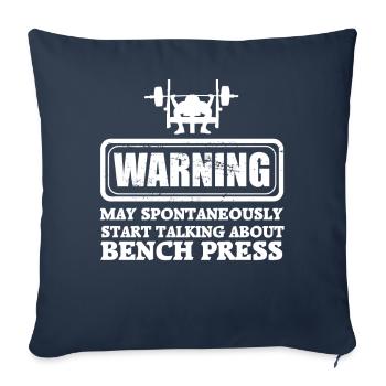 Entraînement en force sur table - Housse de coussin décorative 45 x 45 cm - bleu marine - Devant