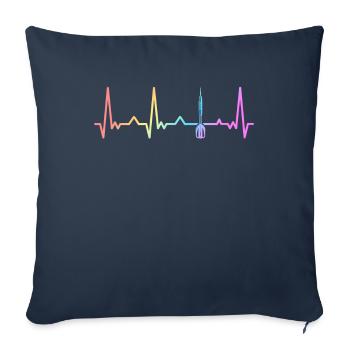 Darts Darts Darts Player Darts - Sofa pillowcase 17,3'' x 17,3'' (45 x 45 cm) - navy - Front