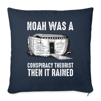 conspiracy theorist conspiracy theory - Sofa pillowcase 17,3'' x 17,3'' (45 x 45 cm) - navy - Front