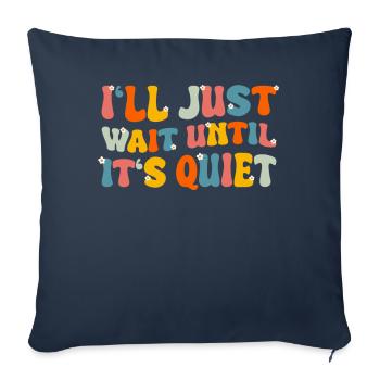 Enseignant Professeur d’école Enseignant Enseignant - Housse de coussin décorative 45 x 45 cm - bleu marine - Devant