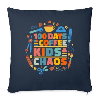 Enseignant Professeur d’école Enseignant Enseignant - Housse de coussin décorative 45 x 45 cm - bleu marine - Devant