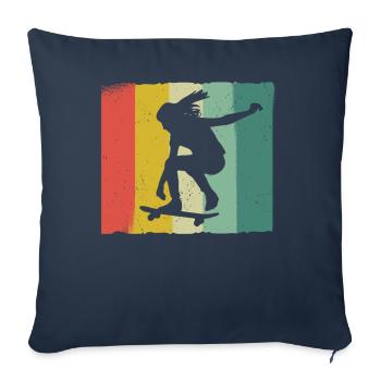 Skateboarding Skater Skateboard Skateboarder - Sofa pillowcase 17,3'' x 17,3'' (45 x 45 cm) - navy - Front