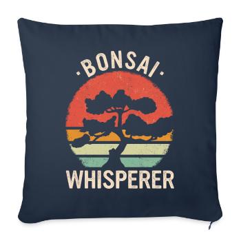 Bonsai Tree Japanese Bonsai - Sofa pillowcase 17,3'' x 17,3'' (45 x 45 cm) - navy - Front