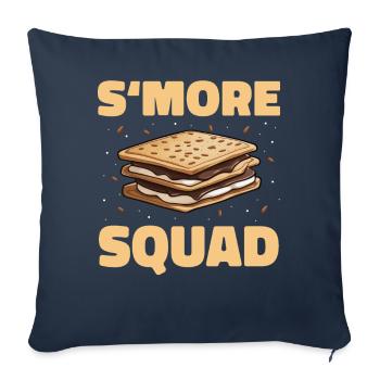 S'more Camping Smores Marshmallow Sweets - Sofa pillowcase 17,3'' x 17,3'' (45 x 45 cm) - navy - Front