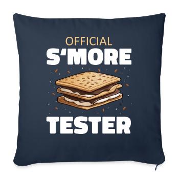 S'more Camping Smores Marshmallow Sweets - Sofa pillowcase 17,3'' x 17,3'' (45 x 45 cm) - navy - Front