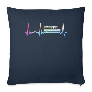 Bus Bus Driver School Bus - Sofa pillowcase 17,3'' x 17,3'' (45 x 45 cm) - navy - Front