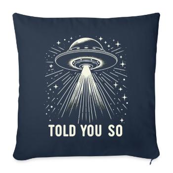 Alien UFO Aliens Außerirdischer - Housse de coussin décorative 45 x 45 cm - bleu marine - Devant