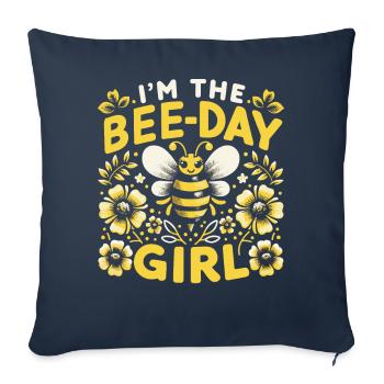honey bee, beekeeper, bee, bee - Sofa pillowcase 17,3'' x 17,3'' (45 x 45 cm) - navy - Front