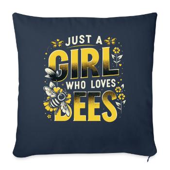 honey bee, beekeeper, bee, bee - Sofa pillowcase 17,3'' x 17,3'' (45 x 45 cm) - navy - Front