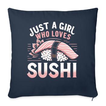 Sushi Japanese Food Maki Sushi Kawaii - Sofa pillowcase 17,3'' x 17,3'' (45 x 45 cm) - navy - Front
