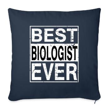 Bestes Biologen-Geschenk aller Zeiten - Sofakissenbezug 45 x 45 cm - Navy - Vorne