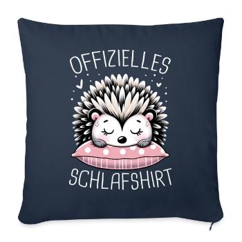Hérisson, Hérisson à ventre blanc, Animal, Stinger, Hérisson - Housse de coussin décorative 45 x 45 cm - bleu marine - Devant