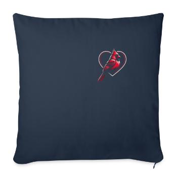 Cardinal Red Cardinal Bird Red Cardinal - Sofa pillowcase 17,3'' x 17,3'' (45 x 45 cm) - navy - Front