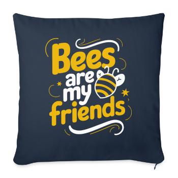 honey bee, beekeeper, bee, bee - Sofa pillowcase 17,3'' x 17,3'' (45 x 45 cm) - navy - Front