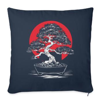 Bonsai Tree Japanese Bonsai - Sofa pillowcase 17,3'' x 17,3'' (45 x 45 cm) - navy - Front