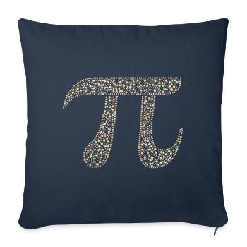 Pi Stellen Mathematik Nerd Kreiszahl Pi Symbol - Sofakissenbezug 45 x 45 cm - Navy - Vorne