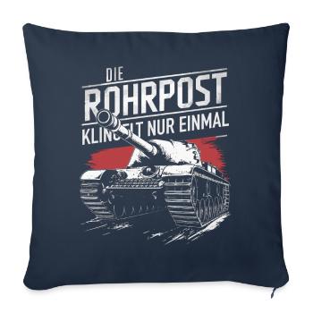 Tanks Main Battle Tanks Tank Tanks Tank Drivers - Sofa pillowcase 17,3'' x 17,3'' (45 x 45 cm) - navy - Front