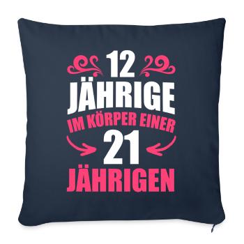 Birthday Gift 21 Years Birthday Boy - Sofa pillowcase 17,3'' x 17,3'' (45 x 45 cm) - navy - Front