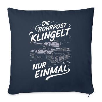 Tanks Main Battle Tanks Tank Tanks Tank Drivers - Sofa pillowcase 17,3'' x 17,3'' (45 x 45 cm) - navy - Front