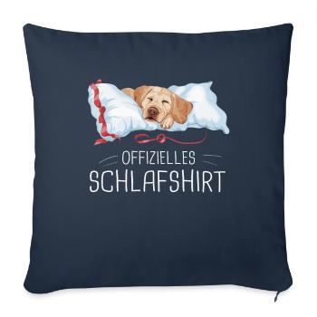 Labrador Dog Dogs - Sofa pillowcase 17,3'' x 17,3'' (45 x 45 cm) - navy - Front