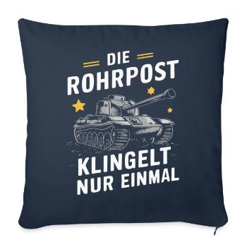 Tanks Main Battle Tanks Tank Tanks Tank Drivers - Sofa pillowcase 17,3'' x 17,3'' (45 x 45 cm) - navy - Front