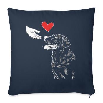 Labrador Dog Dogs - Sofa pillowcase 17,3'' x 17,3'' (45 x 45 cm) - navy - Front