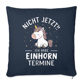 Unicorn Unicorns Mythical Creatures Mystical - Sofa pillowcase 17,3'' x 17,3'' (45 x 45 cm) - navy - Front