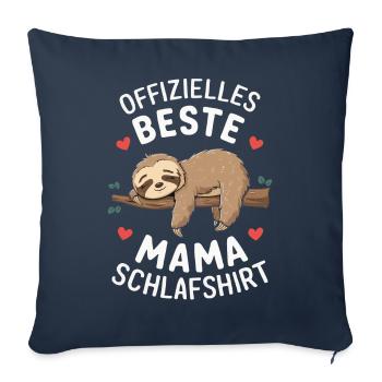 Paresseux Paresseux Animal Dormant Paresseux - Housse de coussin décorative 45 x 45 cm - bleu marine - Devant