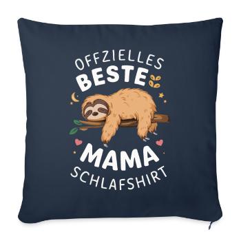 Paresseux Paresseux Animal Dormant Paresseux - Housse de coussin décorative 45 x 45 cm - bleu marine - Devant