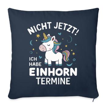 Unicorn Unicorns Mythical Creatures Mystical - Sofa pillowcase 17,3'' x 17,3'' (45 x 45 cm) - navy - Front