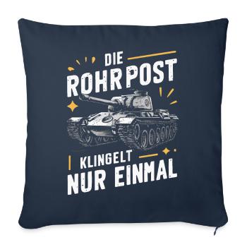 Tanks Main Battle Tanks Tank Tanks Tank Drivers - Sofa pillowcase 17,3'' x 17,3'' (45 x 45 cm) - navy - Front