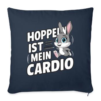 Bunny Bunnies Rabbit Pet - Sofa pillowcase 17,3'' x 17,3'' (45 x 45 cm) - navy - Front