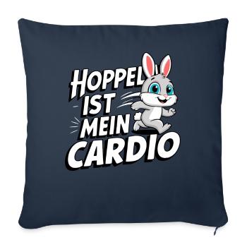 Bunny Bunnies Rabbit Pet - Sofa pillowcase 17,3'' x 17,3'' (45 x 45 cm) - navy - Front