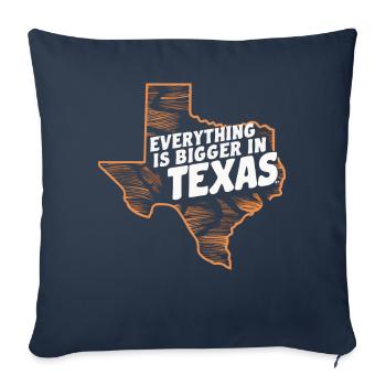 Texas State Texans Texas - Sofa pillowcase 17,3'' x 17,3'' (45 x 45 cm) - navy - Front