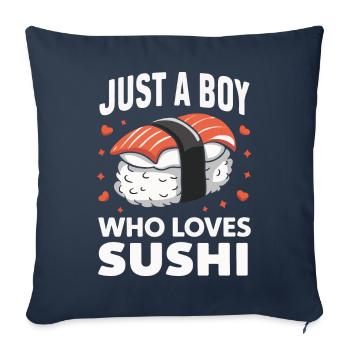 Sushi Japanese Food Maki Sushi Kawaii - Sofa pillowcase 17,3'' x 17,3'' (45 x 45 cm) - navy - Front