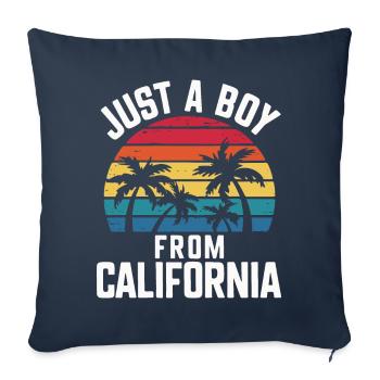 Californie États-Unis Amérique - Housse de coussin décorative 45 x 45 cm - bleu marine - Devant