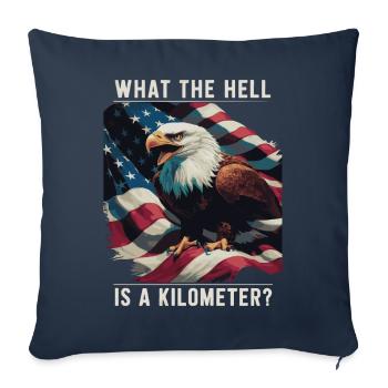 Funny, sarcasm, sarcastic humor, irony - Sofa pillowcase 17,3'' x 17,3'' (45 x 45 cm) - navy - Front
