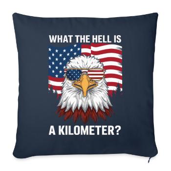Funny, sarcasm, sarcastic humor, irony - Sofa pillowcase 17,3'' x 17,3'' (45 x 45 cm) - navy - Front