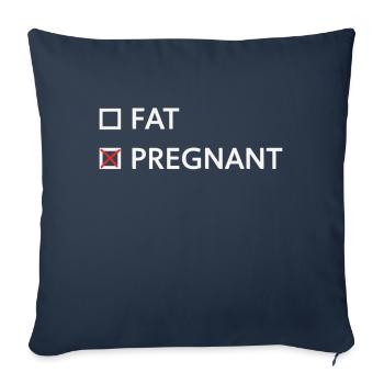 Grossesse Grossesse Accouchement - Housse de coussin décorative 45 x 45 cm - bleu marine - Devant