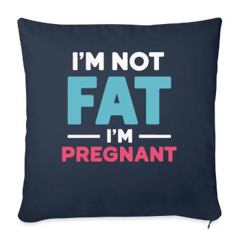 Grossesse Grossesse Accouchement - Housse de coussin décorative 45 x 45 cm - bleu marine - Devant