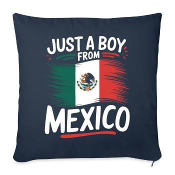 Mexique Mexique Mexicain Espagnol - Housse de coussin décorative 45 x 45 cm - bleu marine - Devant
