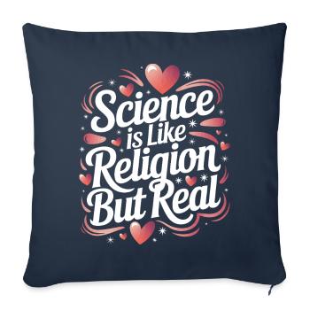 Atheismus Atheist Anti-Religion Agnostiker - Sofakissenbezug 45 x 45 cm - Navy - Vorne