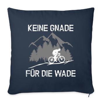 MTB - KEINE GNADE FÜR DIE WADE - Sofakissenbezug 45 x 45 cm - Navy - Vorne