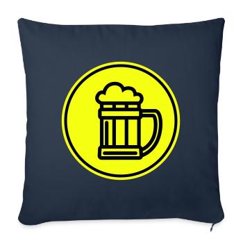 Beer Icon Icon - Sofa pillowcase 17,3'' x 17,3'' (45 x 45 cm) - navy - Front