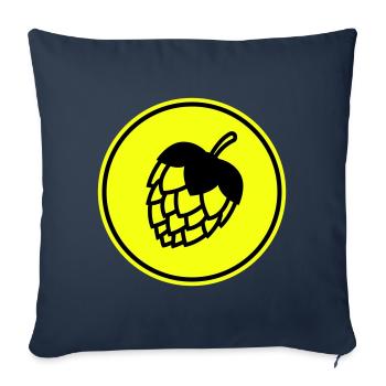 Tap beer icon - Sofa pillowcase 17,3'' x 17,3'' (45 x 45 cm) - navy - Front