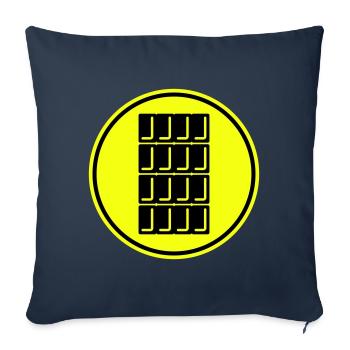 Chocolate Icon Symbol - Sofa pillowcase 17,3'' x 17,3'' (45 x 45 cm) - navy - Front