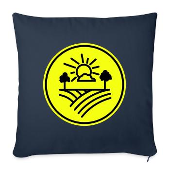Farm Farmer - Sofa pillowcase 17,3'' x 17,3'' (45 x 45 cm) - navy - Front